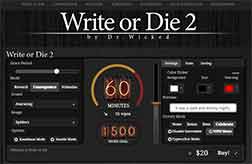 write or die 2 website screenshot